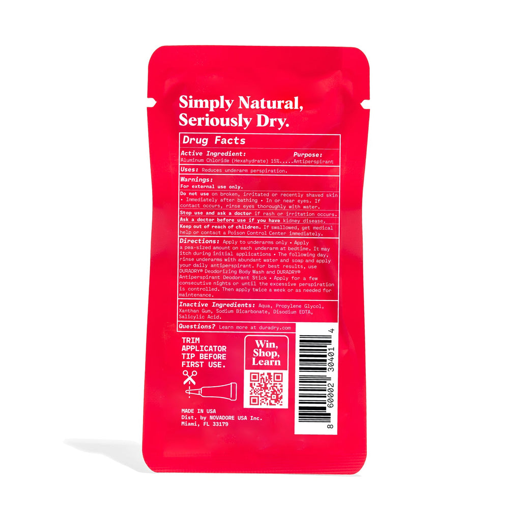 Sweat Minimizing Gel