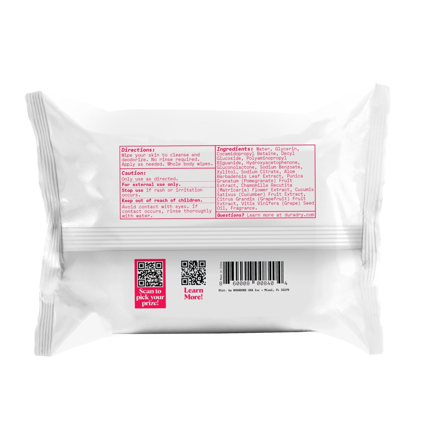 Deodorant Body Wipes